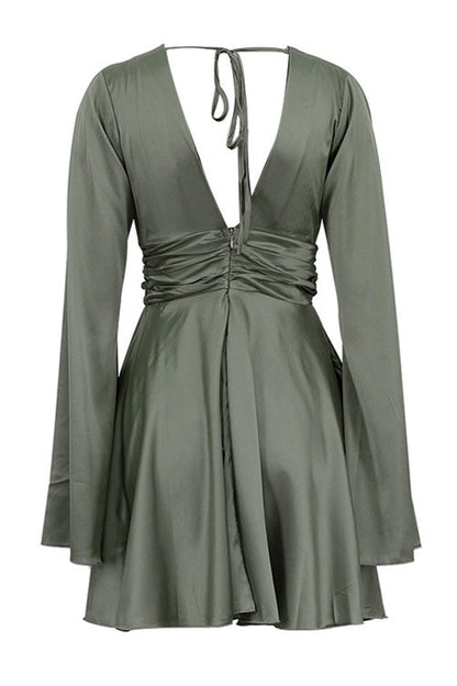 Detailansicht vom Damen Mini Kleid mit weichen Volants