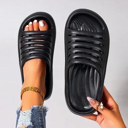 Slip-on Sandalen für Damen mit rutschfester dicker Sohle