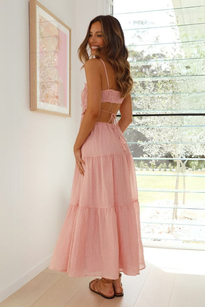 Midikleid aus Chiffon-Baumwollmischung