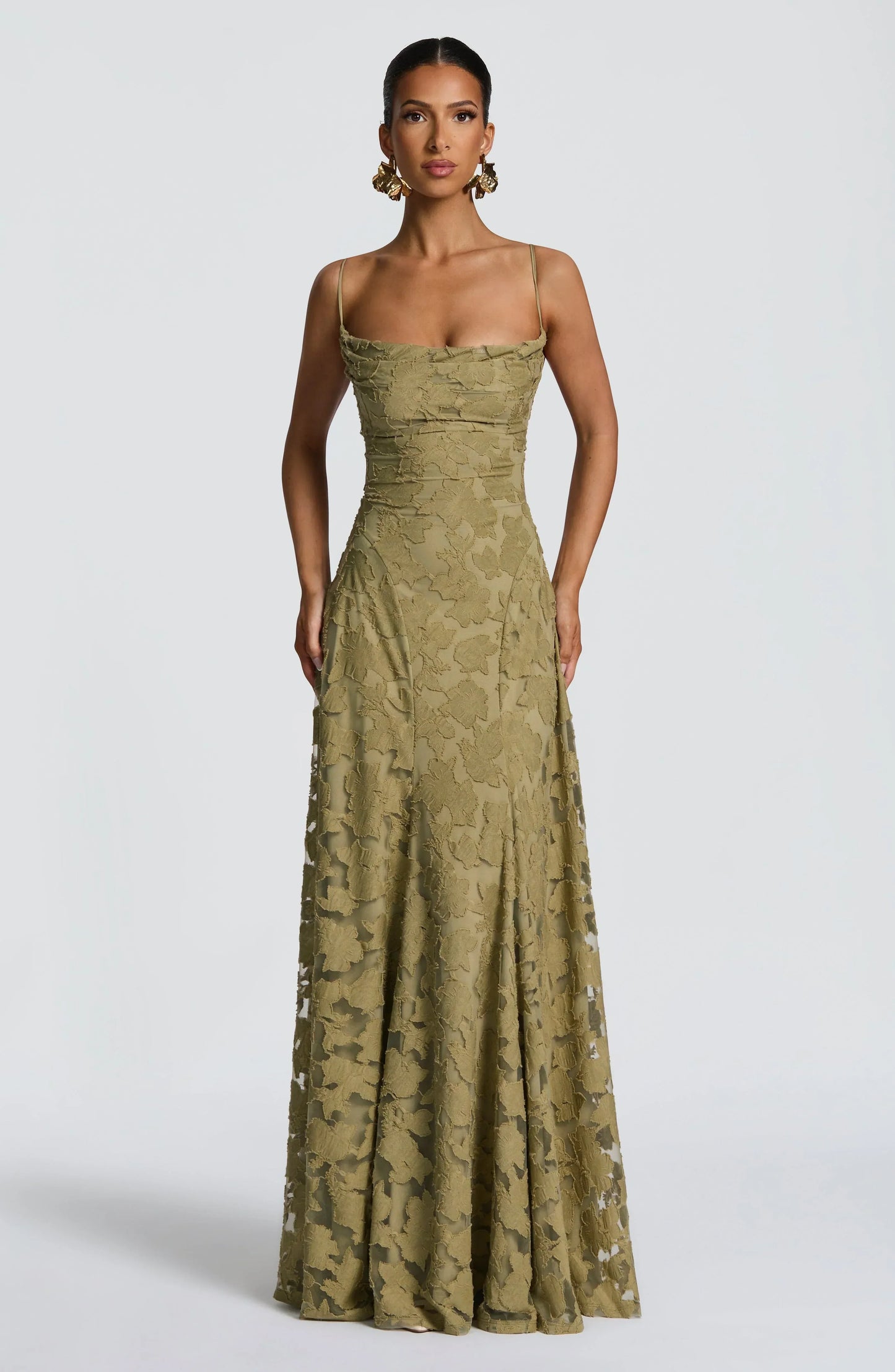 Damentop Louise Maxikleid ohne Ärmel