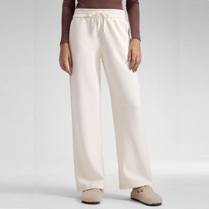 Damen Weite High Waist Hose in voller Länge mit lockerem Fall