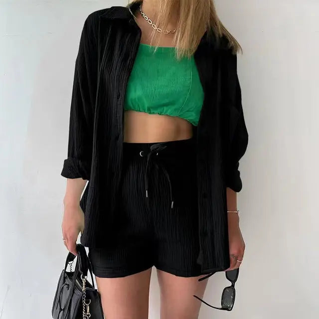 Damen-Set mit luftigem Look für Alltag, Ferien und Freizeit
