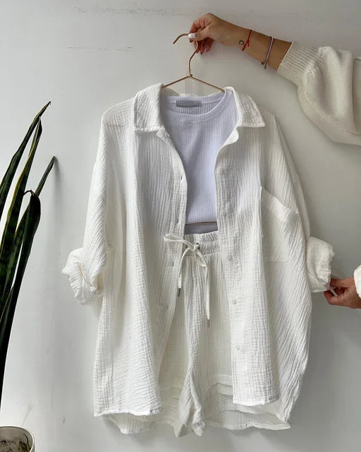 Zweiteiliges Damen-Set für einen gepflegten und bequemen Sommerlook