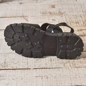 Damen Keilsandalen mit dicker Sohle und offenem Design von vorne