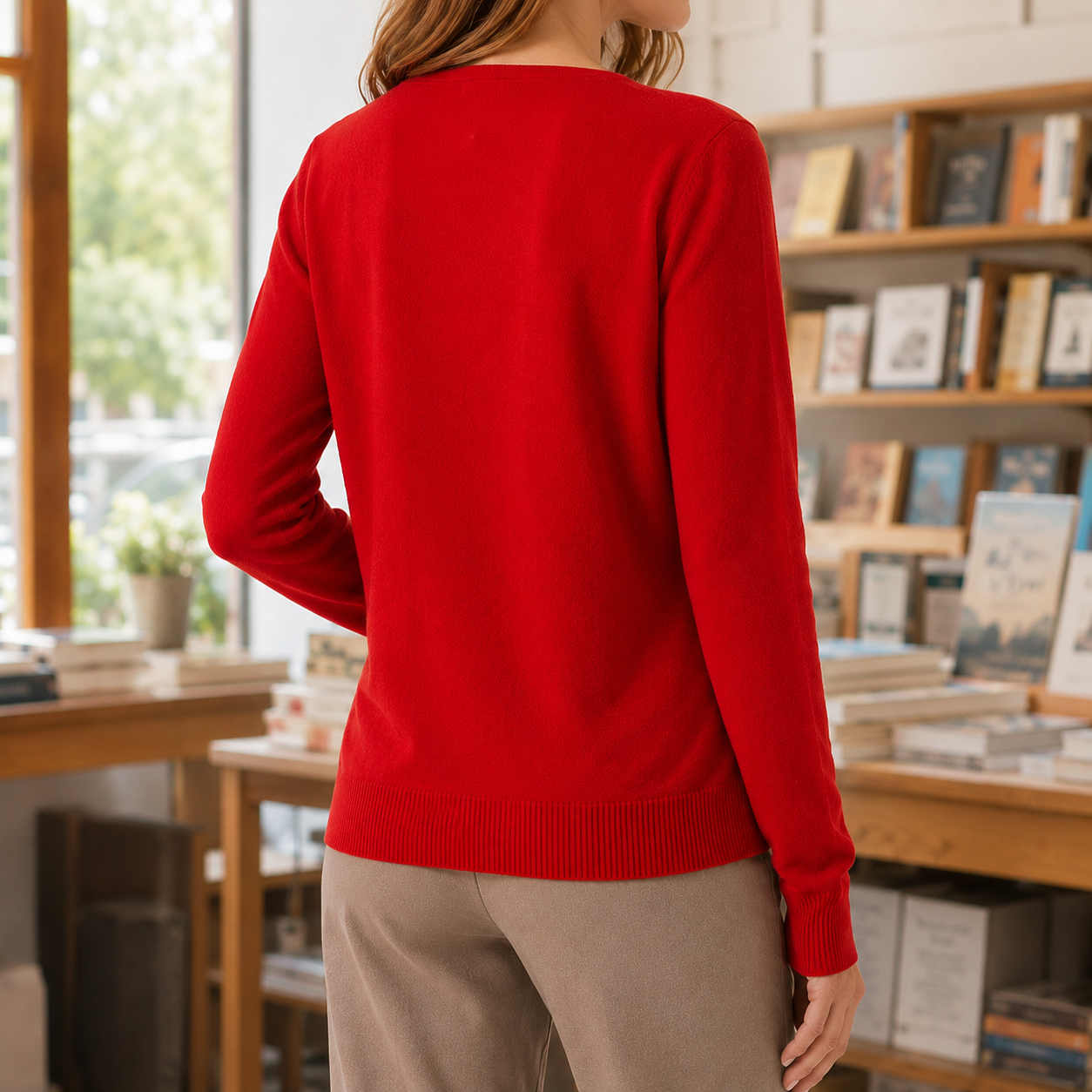 Feinstrickpullover für Damen mit weicher, strukturierter Oberfläche