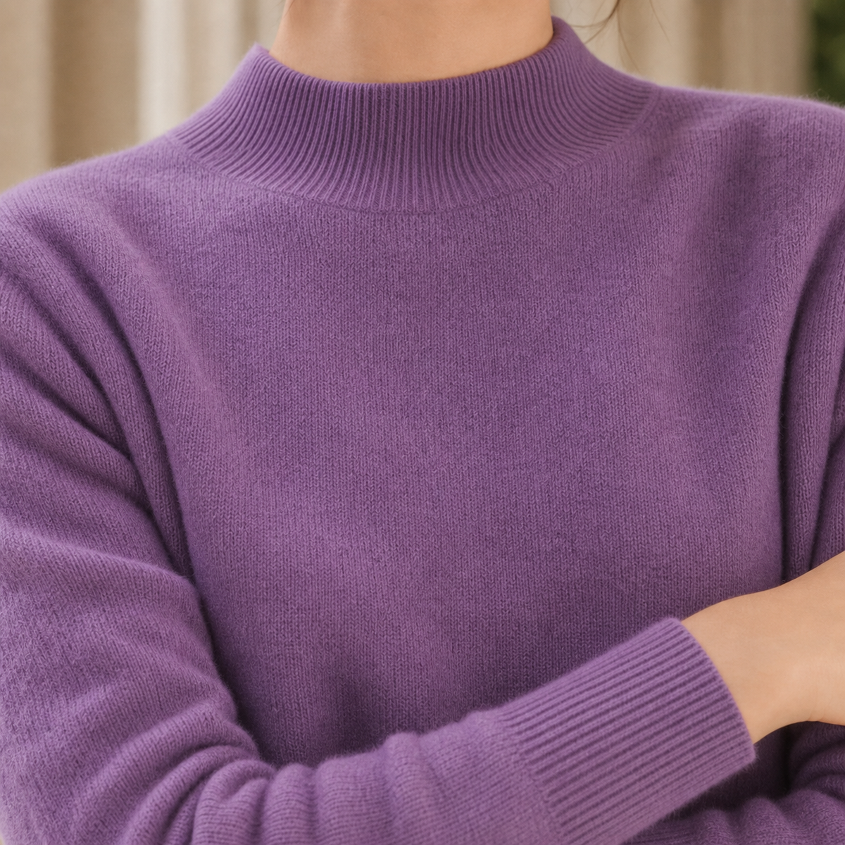 Damen-Kaschmirpullover mit weicher, hochwertiger Kaschmirstruktur