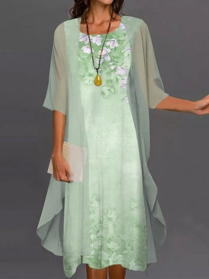Damen Sommerkleid mit Print – Elegantes, leichtes, atmungsaktives Design