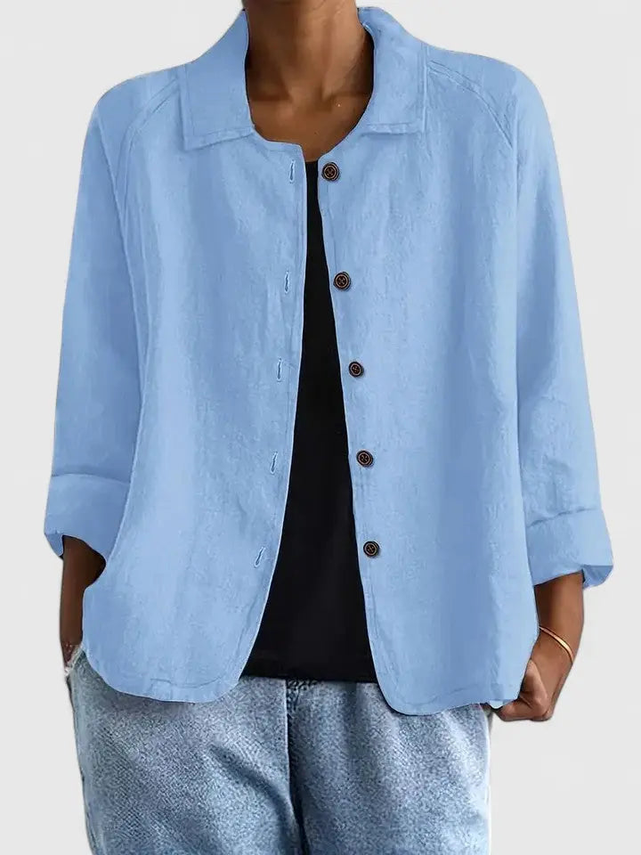 Damen Langarm Top Mit Offener Front Locker