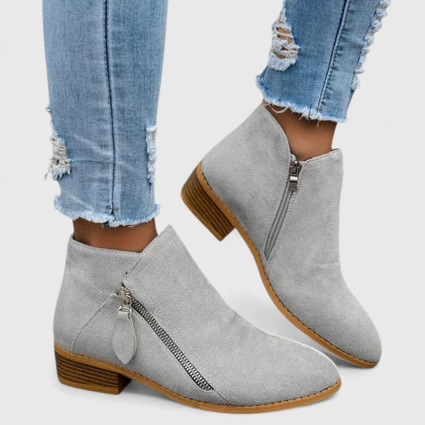Damen Stiefeletten als Paar mit Blockabsatz für Alltag und Freizeit