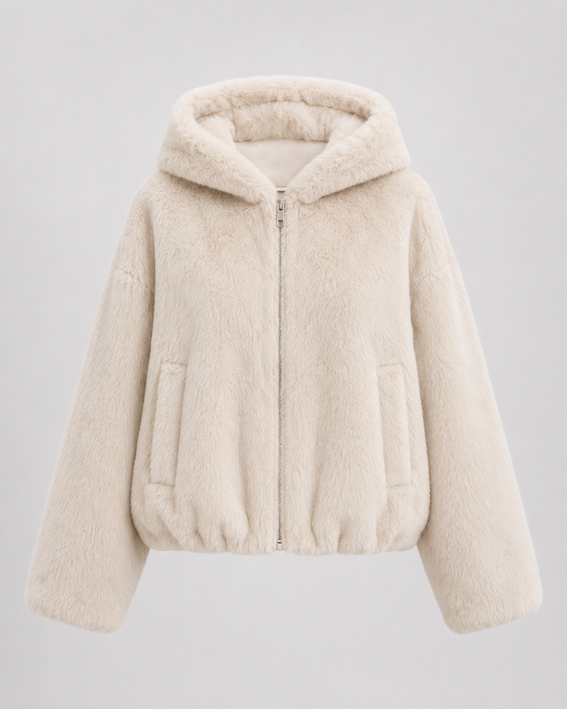 Kunstfelljacke für Damen mit vielseitigem Styling