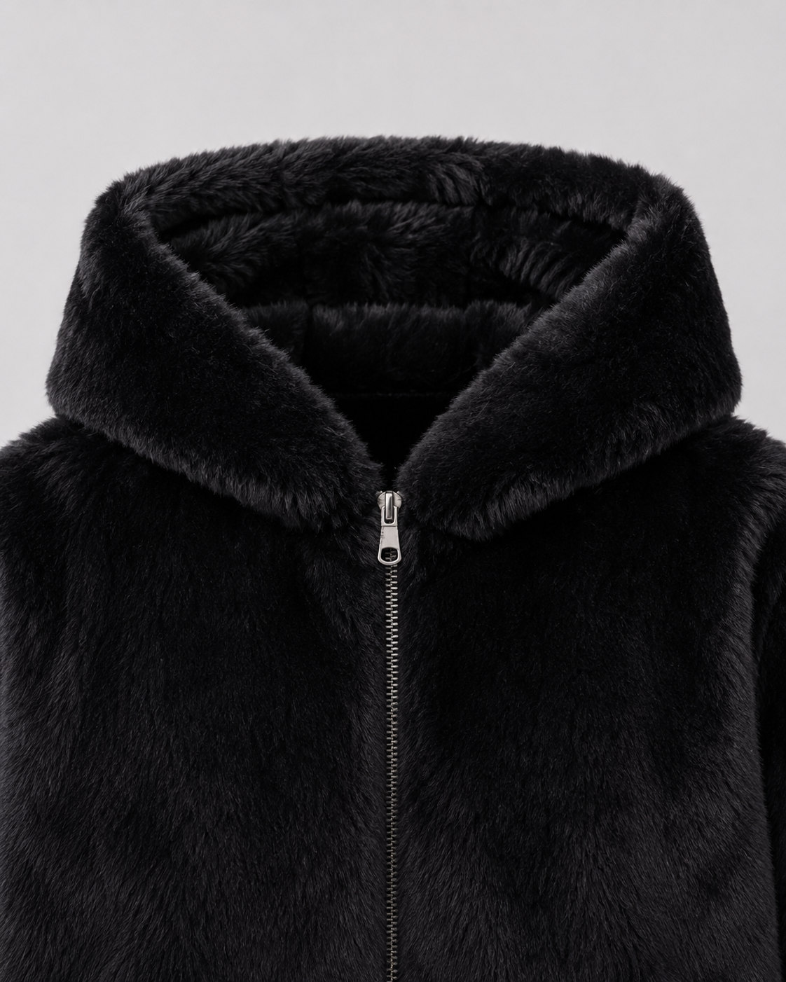 Elegante Damenjacke aus Kunstfell für kalte Tage