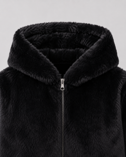Elegante Damenjacke aus Kunstfell für kalte Tage
