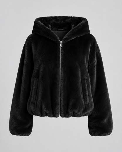 Warme Damenjacke aus Kunstfell für Alltag und Freizeit