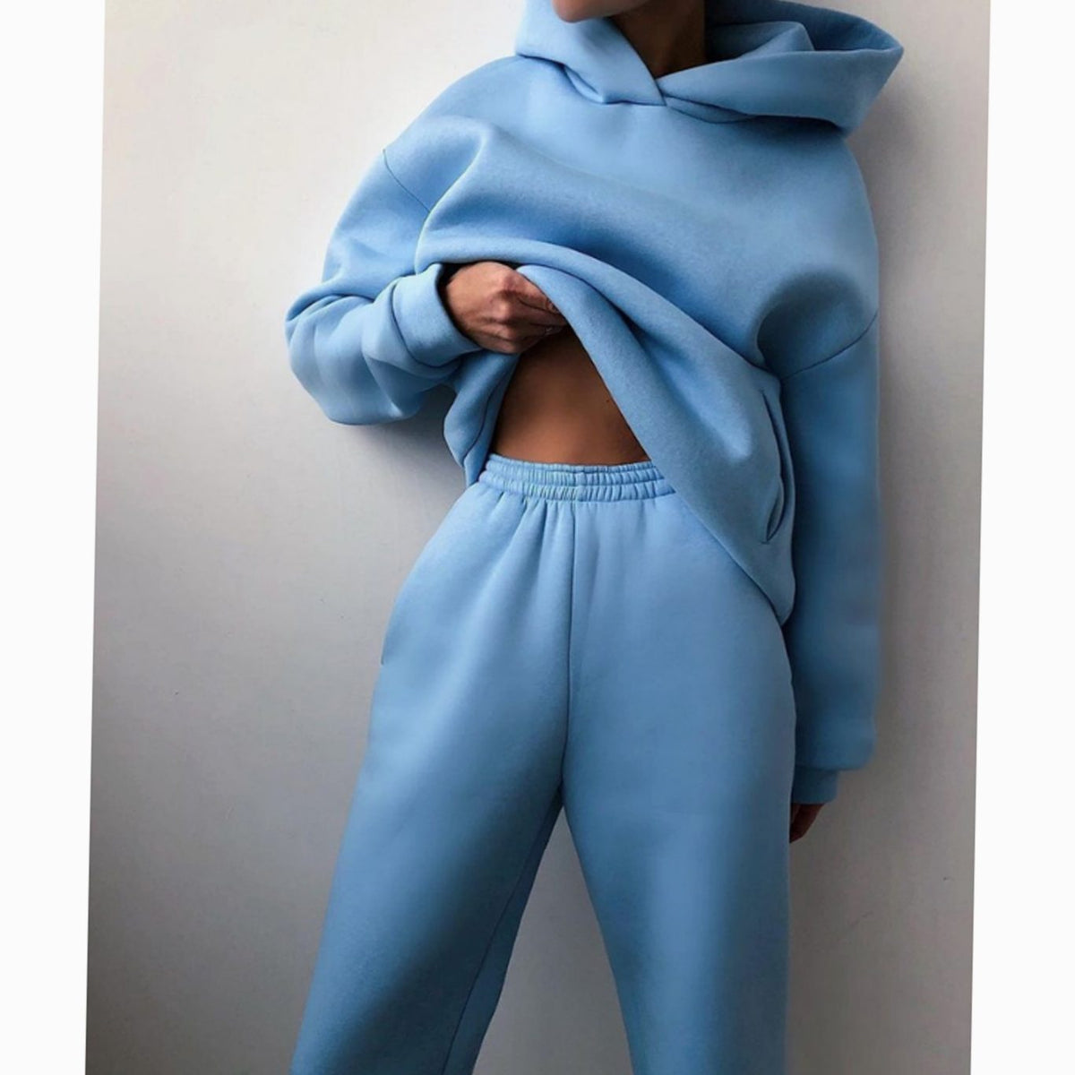 Damen Jogginganzug Mit Kapuze Im Oversize Schnitt