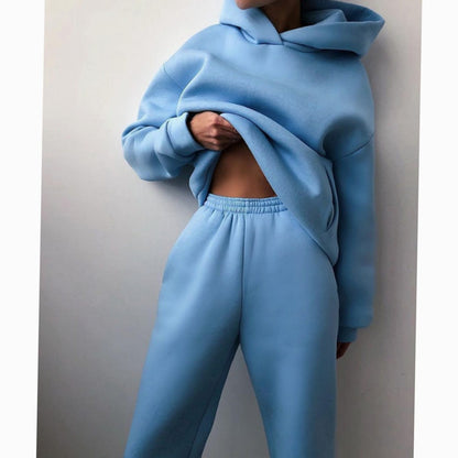 Damen Jogginganzug Mit Kapuze Im Oversize Schnitt
