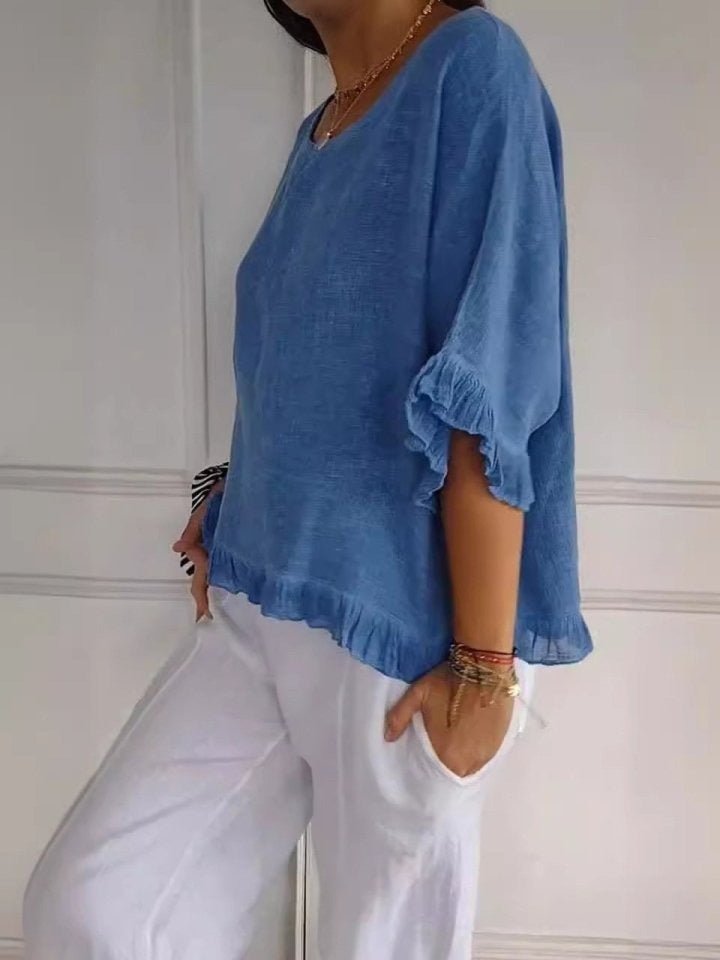 Damenbluse mit lockerem Schnitt für entspannte Alltagslooks