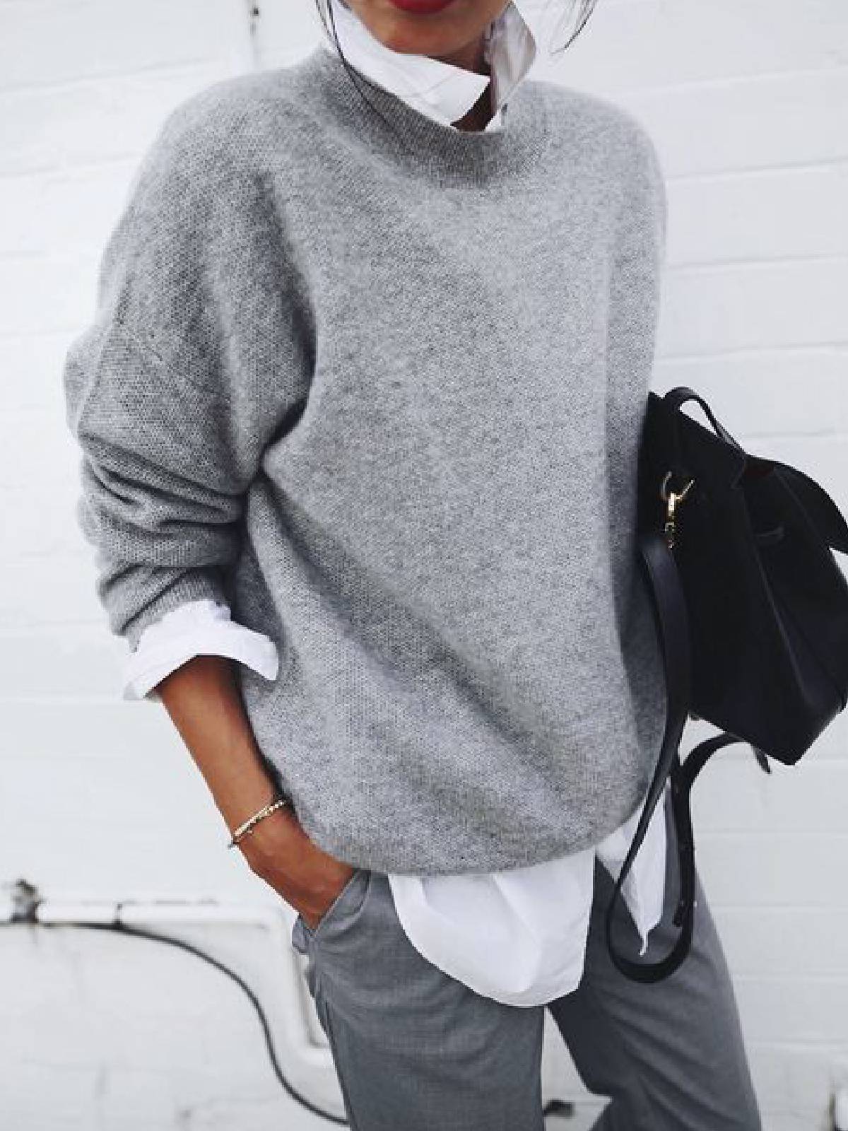 Weicher und warmer Pullover