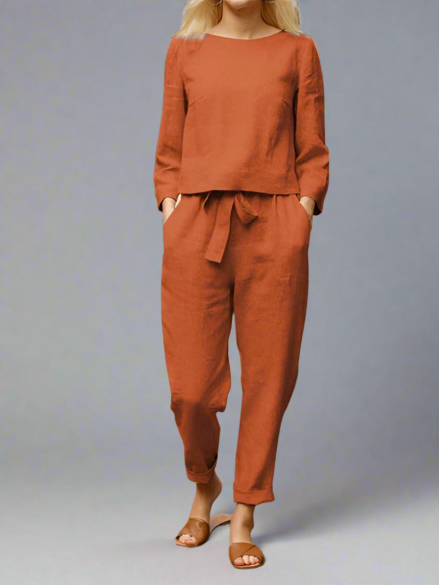 Bequemes Damen-Sommer-Outfit, zwei-teilig, atmungsaktiv, stilvoll
