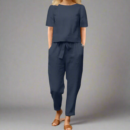 Bequemes Damen-Sommer-Outfit, zwei-teilig, atmungsaktiv, stilvoll