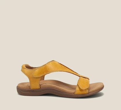 Orthopädische Damen-Sandalen mit T-Riemen und verstellbarem Klettverschluss
